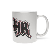 HIGH ROLLER LOGO Silver Metallic Mug