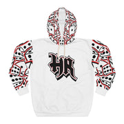 HR PLAIN WHITE Dice Pullover Hoodie