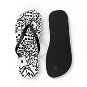 HR GREY DICE Unisex Flip Flops