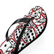 HR WHITE DICE Unisex Flip Flops