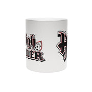 HIGH ROLLER LOGO Silver Metallic Mug
