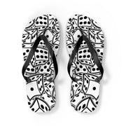 HR GREY DICE Unisex Flip Flops