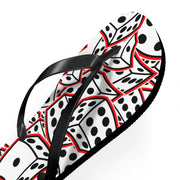 HR WHITE DICE Unisex Flip Flops