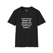 HR Black Comedic Unisex T-Shirt
