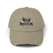 HIGH ROLLER Unisex Distressed Cap