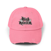 HIGH ROLLER Unisex Distressed Cap