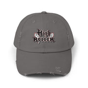 HIGH ROLLER Unisex Distressed Cap