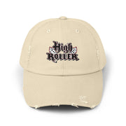 HIGH ROLLER Unisex Distressed Cap
