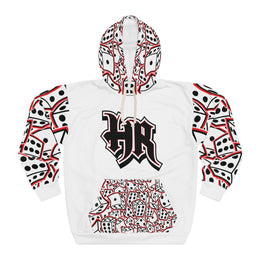 HR WHITE Dice Pullover Hoodie