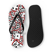 HR WHITE DICE Unisex Flip Flops