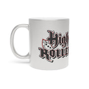 HIGH ROLLER LOGO Silver Metallic Mug