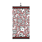 HR WHITE DICE  Neck Gaiter With Drawstring